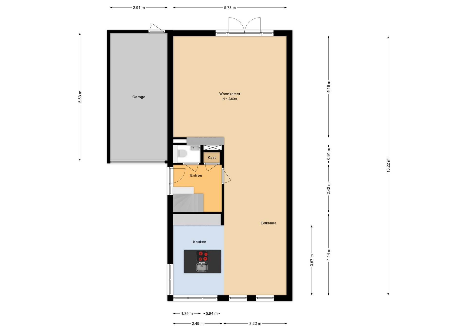 Zevensterstraat 28 - 8245 JR - lelystad-plattegrond-1