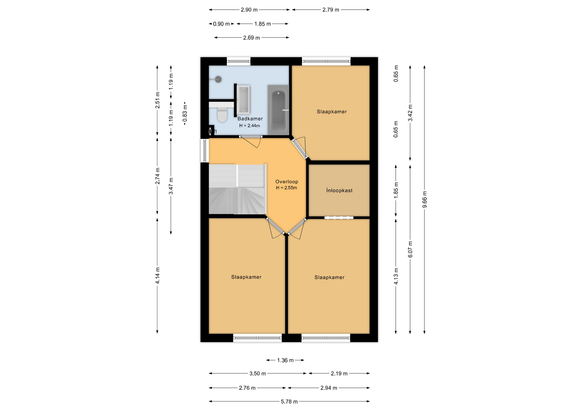 Zevensterstraat 28 - 8245 JR - lelystad-plattegrond-2