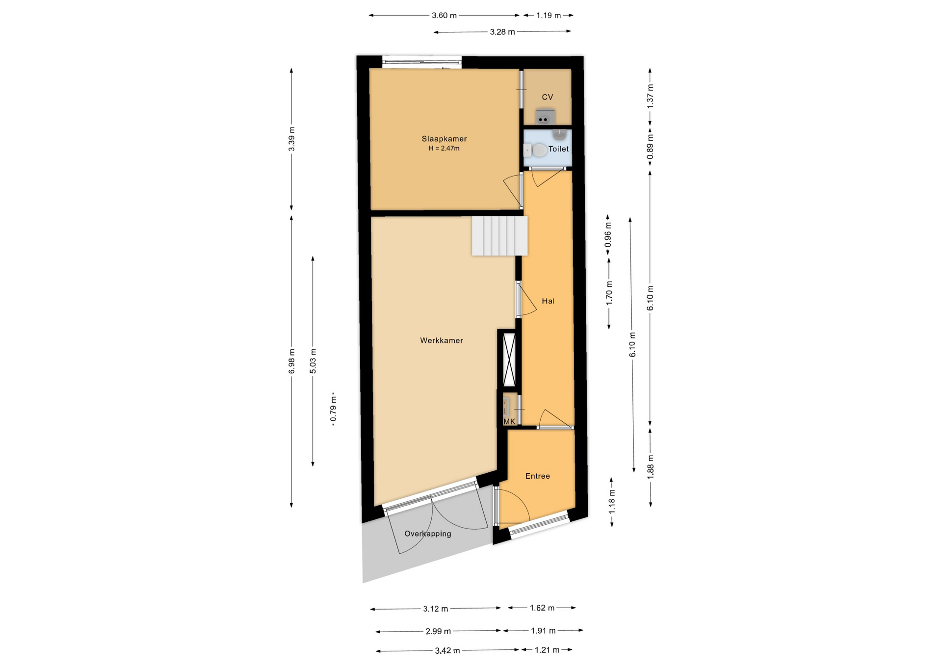 Saerdam 161 - 8242 JD - lelystad-plattegrond-1