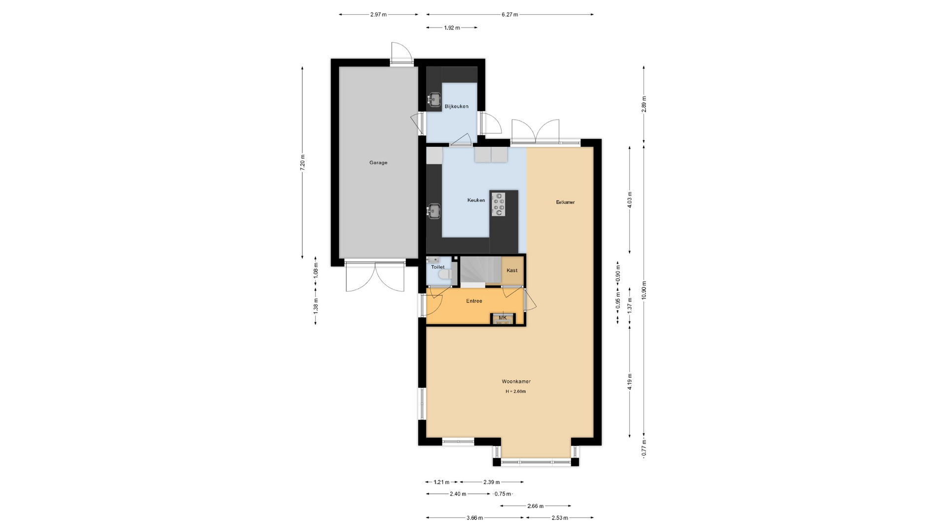 Rigastraat 78 - 8232 RS - lelystad-plattegrond-1