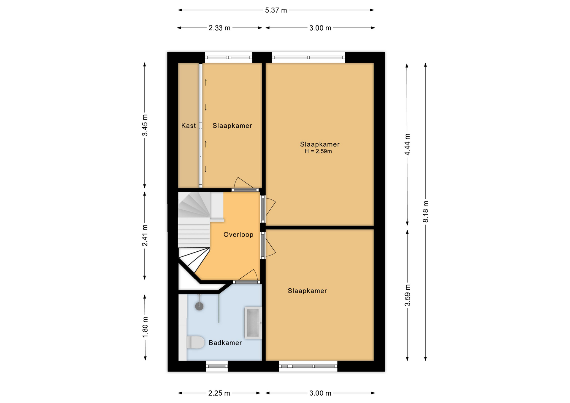 Rozengaard 16 18 - 8212 DM - lelystad-plattegrond-2